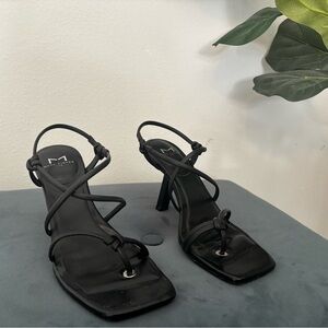 Marc Fisher Black Strappy Heels